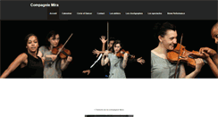 Desktop Screenshot of compagnie-mira.fr