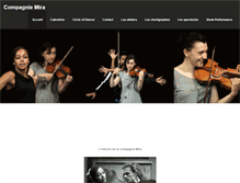 Tablet Screenshot of compagnie-mira.fr